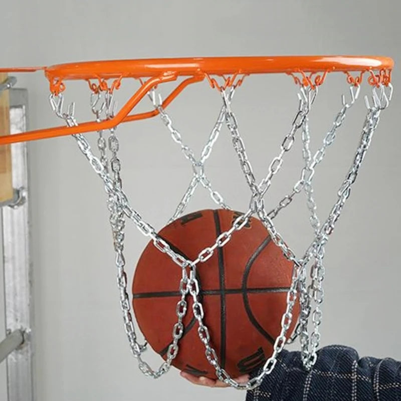 Basketball Net Replacement for Basketball Hoop, Standard Braided Chain, Heavy Duty, Steel