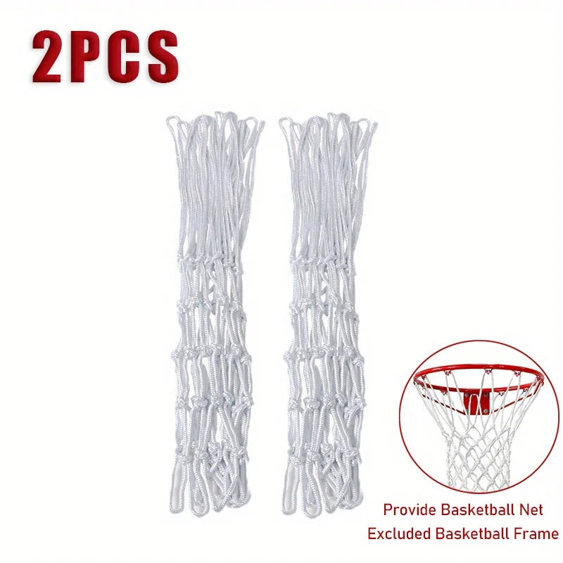 1/2Pcs Basketball Rack Net with 12 Loops Heavy Duty Outdoor Basketball Net Replacement Detachable Basketball Net