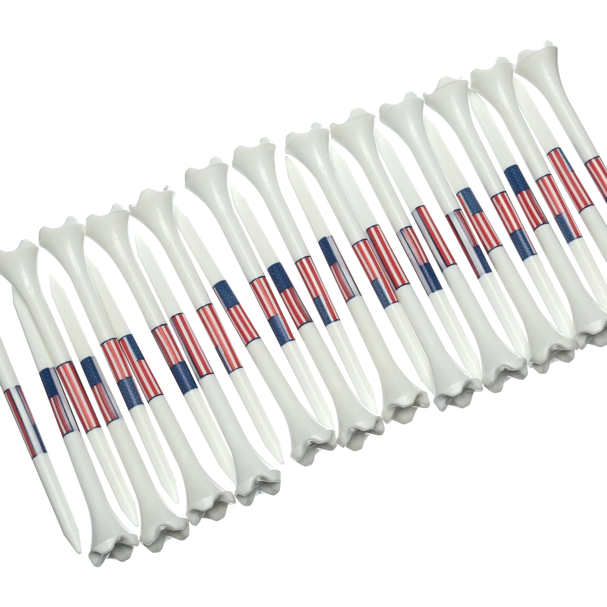 Pride Performance Flag Plastic Golf Tees – Low-Resistance Head, 3.25" Durable Plastic for Golfing, Enhanced Stability, 25 Count