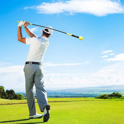 Golf Swing Trainer Aid 48"/40" Warm-Up Stick for Strength Flexibility Tempo Training Golf Practice Aid with Weighted Head Swing Corrector for Men Women